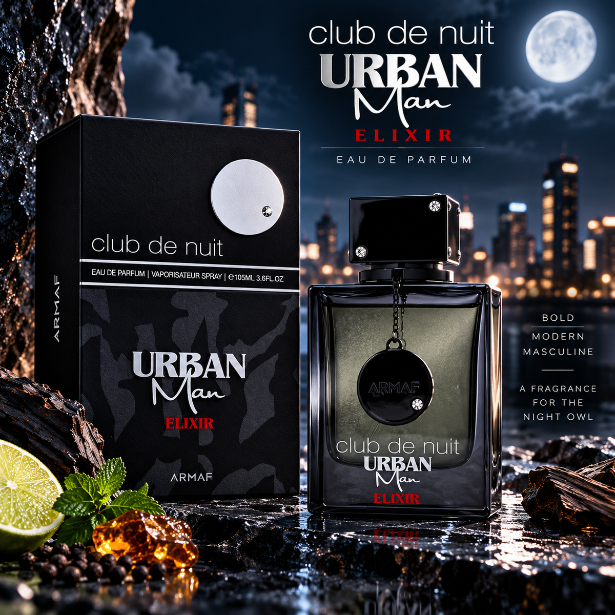 Armaf Club De Nuit Urban Man Elixir Eau de Parfum 3.6 oz