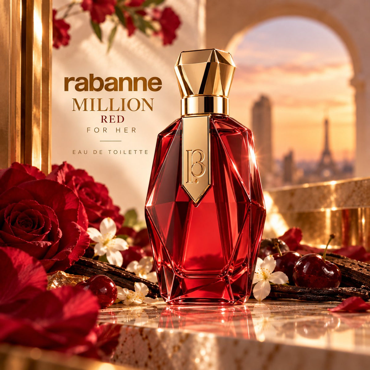 Rabanne Million Red For Her Eau de Toilette 3.3 oz